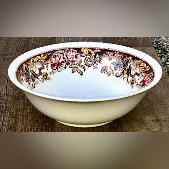 Vintage Antique 8" Round Vegetable Serving Bowl JOHNSON BROS DEVONSHIRE England - Picture 10 of 10